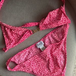 Dolce & Gabbana pink leopard bikini EXCELLENT CONDITION!